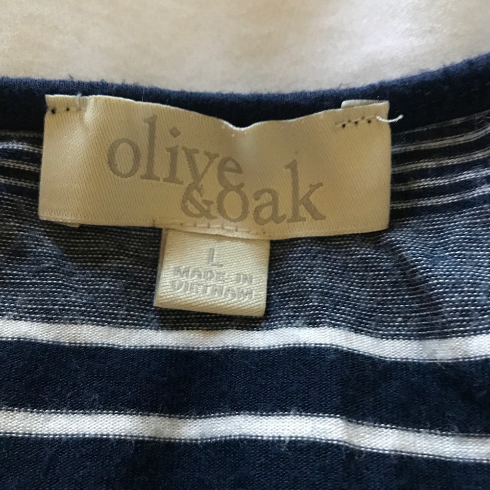 Navy Blue & White Dress - Picture 4 of 5